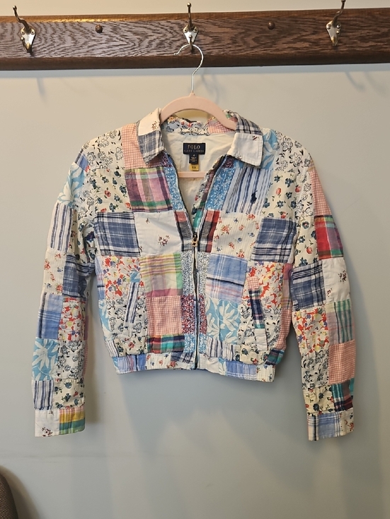 Polo Ralph Lauren Other - Polo by Ralph Lauren Women's Multicolor Patchwork Cotton Zip Jacket